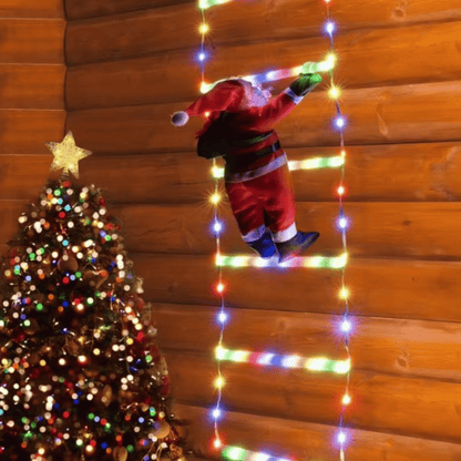 Santa Claus Climbing Ladder Light